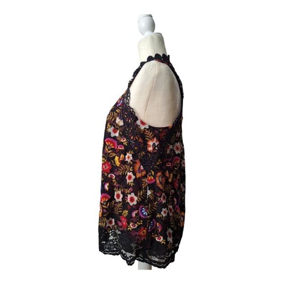 Anthropologie Maeve Kirstie Embroidered Floral Sleeveless Women's Boho Top Sz 4 - Picture 4 of 9